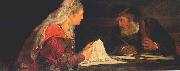 Aert de Gelder Esther and Mordechai writing the second letter of Purim china oil painting artist